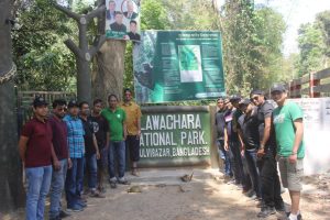 Team In front of Lawachara forest
