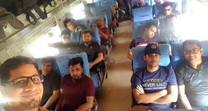 Journey by train to Sreemangal